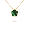 7 colors classic simple five-leaf flower pendant necklace stones clover Choker Chain for women party daily wear jewelry - Image 3
