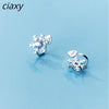 Silver Color Inlaid Zircon Snowflake Ear Clip Without Pierced Earrings for Women Christmas Gift Jewelry - Image 1