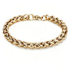 Stainless Steel Polished Pvd Gold Plating Wheat Chain Bracelet For Men Jewelry 6mm 7mm 8mm Thick Braided Wrist Bracelet - Image 6