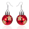 Christmas Snowflake Star Ball Shaped Bulb Earrings Hook For Women Ear Dangle Drop Xmas Party Jewelry Gift - Image 18