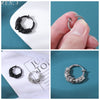 Zemo 1 PC Punk Stainless Steel Clip-on Earrings Long Tassel Pendant Earring Taper Cross Feather No-Pierced Fake Piercing 12/14MM - Image 4