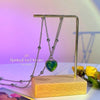 Thermochromic Mood Monitor Heart Pendant Necklace Color Change As Emperature Women Girls Clavicle Chain Necklaces Lover Jewelry - Image 15