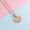 10Pcs/Lot Mirror Polish 20/25mm Heart Pendant Necklace Stainless Steel Cross Chain Necklace For Mens Women's Trends Jewelry - Image 3