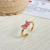 Vintage Personality Geometric Shape Simple Love Heart Rings for Women Unique Design Adjustable Open Mouth Rings Jewelry Gifts - Image 20