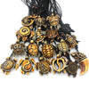 12pcs/Lot Mixed Imitation Bone Carved Sea Turtles Necklaces Hawaiian Tribal Vintage Turtle Charms Surfer Jewelry - Image 1