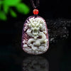 Purple Robe Jade Dragon Pendant Necklace Chinese Jewelry Lucky Gemstone Carved Charm Man Woman Amulet - Image 7