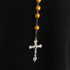 Vintage Cross Necklace Rosary Beads Chain Jesus Crucifix Virgin Mary Pendant Chain Jewelry Necklace - Image 3