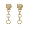 Mafisar High-Quality Gold Plated Zircon Leopard Head Stud Earrings For Women Hip Hop Earring Accessories Party Gift - Image 15