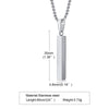 Pillar Necklaces for Men Women,Stainless Steel Rectangle Vertical Bar Pendant Necklace,Simple Casual Collar Gifts - Image 8