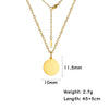 Minimalist Small Round Pendant Necklaces for Women Stainless Steel Gold Color Simple Choker Necklaces Jewelry Gifts - Image 9