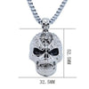 Vintage Hip Hop Evil Skull Necklace Metal Skull Pendant Collar Gothic Skull Chain Skull Men and Women Punk Style Jewelry - Image 5