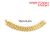 Punk Wide Lattice Thick Chain Bracelets for Women Chunky Hand Chains Charms Bracelets Ladies Jewelry Gifts - Image 4