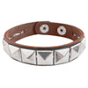 Unique Rivet PU Leather Spiked Studded Bracelet Bangle Gothic Jewelry Rivet Bracelet Punk Cuff Wrap Men Women Metal Wristband - Image 2