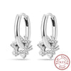 Silver Hoop Earrings Starlight Heart Butterfly Crystal Zircon Hoop Earrings For Women Girl Jewelry Gift - Image 18