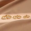 Cubic Zirconia Huggie Cartilage Hoop Earring Set 6 Pieces - Image 8