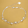Silver Chain Stars Bracelets For Women Charms Party Wedding Jewelry Holiday Gifts - Image 4