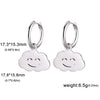 Stainless Steel Gold Color Drop Earrings Women Round Heart Flower Sun Totem Pendant Hoop Earrings Jewelry Gift - Image 19