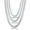 3/5/7mm Stainless Steel Cuban Link Chain Classic Punk Personality Jewelry Simple Hip-hop Couple Necklace for Men Women - Image 9
