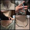 Summer Stone Choker Necklace Irregular Aquamarine Quartzs Apatite Gravel Beads Necklaces For Women Jewelry Gift - Image 2