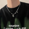 Kpop Zircon Cross Star Beaded Necklace Men Imitation Pearl Star Pendant Necklaces Y2K Hiphop Star Tassel Choker Necklace Unisex - Image 7