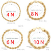 Twisted Unisex Bracelet, Minimalist Style, for Casual Outings, Gold-Plated Twisted Chain - Image 7
