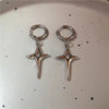 Punk Rock Hollow Thorns Love Heart Pendant Hoop Earrings for Women Men, Lover Cool Rivets Spike Earings Jewelry - Image 5