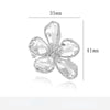 Women Transparent Flower Rhinestone Brooch Jewelry Elegant Crystal Brooches Pins Badges Plant Pin Gift - Image 7