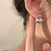 Silver Vintage Simple Star Earrings For Women Earring Jewelry Prevent Allergy Party Accessories Gift - Image 3