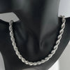 Silver 5/6/8MM 16-30 Inches Rope Chain Necklace For Men Women Punk Wedding Party Gifts Jewelry - Image 1