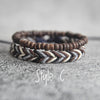 Boho Braided Bracelets, Handmade Bracelets, Boho Beaded Bracelet Gift for Him or Her, Mother's Day Gift, Father's Day Gift, 2pcs - Image 4