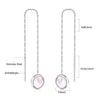 2PC/1pair Heart Love White Shell Drop Earring for Women Stainless Steel Hoop Earrings Romantic Valentine's Day Gift - Image 7