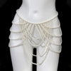 multi-layer tassel retro style imitation pearl waist chain banquet charm women's body chain jewelry - Image 4