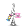Charms Silver Travel Rome Paris Italy Plane Dangle Charms Fit Pan Bracelet Beads Making Pendants Jewelry - Image 23