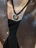 Hip-Hop Black Glass Beaded Love Heart Necklace for Women Men Simple Minimalist Collar Necklaces Jewelry Gifts Free Shipping