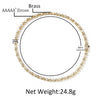 Uwin Iced Shinning Star Tennis Chain Necklace for Women 6mm Prong Setting Cubic Zirconia Chain Choker Jewelry for Gift - Image 6