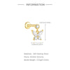 1PC Silver Tassel Chain Eight Pointed Stars Moon Earrings For Women Horse Eye Geometric Zircon Earring - Image 8