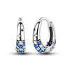 Silver Blue Zirconium Butterfly Earrings Colored Hoop Earrings Women Female Party Earring Jewelry - Image 15
