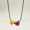 Long Black Braided Cord Ceramic Heart Pendant Necklace Niche Retro Minimalist Elegant Choker for Women - Image 10