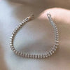 Roman Crystal Geometric Chain Bracelets for Women Goth Full Rhinestone Marquise Charm Bracelet Wed Jewelry Gift - Image 5