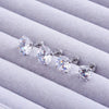 Stainless Steel Crystal Flat Back Stud Earrings 4 Prong Setting 2mm to 10mm 1 Pair - Image 17