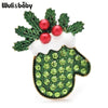 Lovely Christmas Gloves Brooches For Women Shining Winter Year Gloves Party Brooch Pins Gifts - Image 6