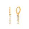 Multicolor Zircon Water Drop Small Hoop Earrings for Women Stainless Steel Pendant Piercing Earrings - Image 32