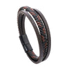Multi Layer Braided Rope Bracelets for Men,Classic Handmade PU Leather Wristband with Magnetic Buckle, Punk Jewelry Gift - Image 16