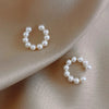 Elegant Imitation Pearl Ear Cuff Clip C-shaped Earrings Non-Piercing Ear Ring Minimalist Earrings for Women Jewelry - Image 4