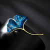 Ginkgo Leaf Brooches Enamel Plant Corsage for Women Girls Suit Collar Clip Clothing Accesories Pins Wedding Party Jewelry Gifts - Image 7