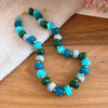 Multi-color Smudging Round Beads Acrylic Choers Necklaces Retro Smudging Resin Collarbone Chain Charms Party Jewelry Gifts M1 - Image 28