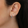 3 Pairs Stainless Steel Crystal Zirconia Hoop Earrings for Women Simple Gold Plated Circle Punk Earrings Piercing Jewelry - Image 9