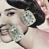 Big Shining Square Crystal. Earrings - Image 2
