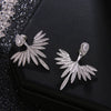 Korean Crystal Flower Drop Dangle Earrings for Women Hyperbole Crystal Angel Wing Earring Jewelry Accessories - Image 3