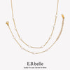 Stainless Steel Chain Freshwater Pearl Chain Necklace Bracelets For Women Gold Plated Jewelry Set - Image 1